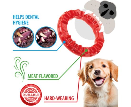 FERPLAST Smile ring M red - Dog toy