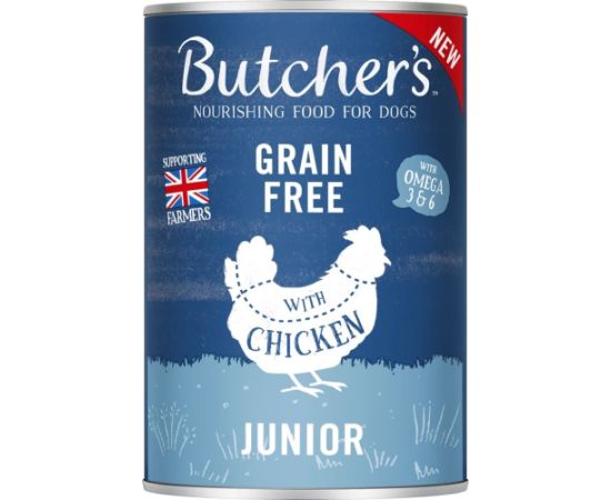 BUTCHER'S Original Junior Mega pack mix - wet dog food - 6 x 400g