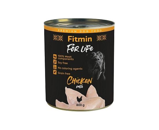 FITMIN for Life Chicken Pate - Wet dog food - 800 g