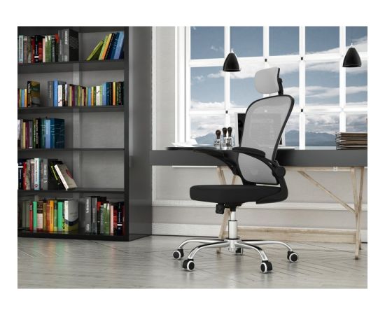 Top E Shop Topeshop FOTEL DORY SZARY office/computer chair Padded seat Mesh backrest