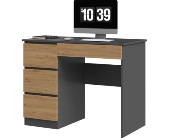 Top E Shop Desk MIJAS LEFT 98x51x76 cm Anthracite/Artisan