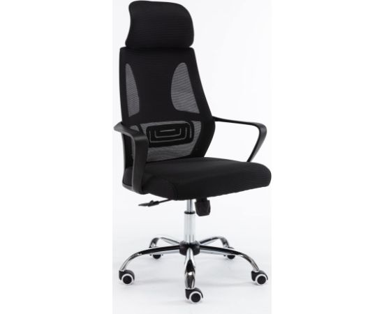 Top E Shop Topeshop FOTEL NIGEL CZERŃ office/computer chair Padded seat Mesh backrest