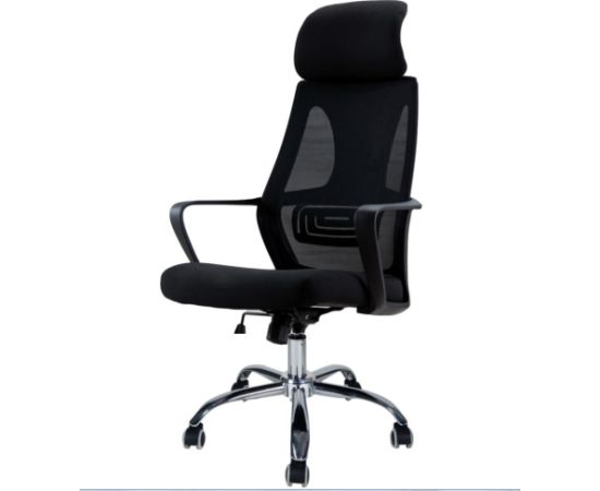 Top E Shop Topeshop FOTEL NIGEL CZERŃ office/computer chair Padded seat Mesh backrest