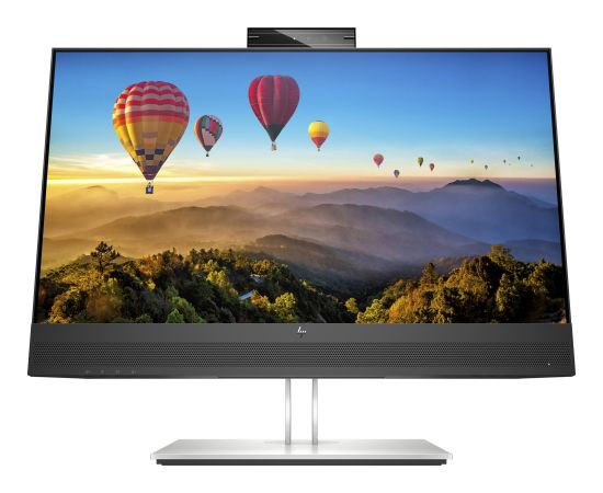 Monitor HP HP E24m G4 Conferencing - E-Series - LED-Monitor - 60.5 cm (23.8") - 1920 x 1080 Full HD (1080p) @ 75 Hz - IPS - 300 cd/m2 - 1000:1 - 5 ms - HDMI, DisplayPort, USB-C - Lautsprecher - Silber (Halter), schwarzer Kopf