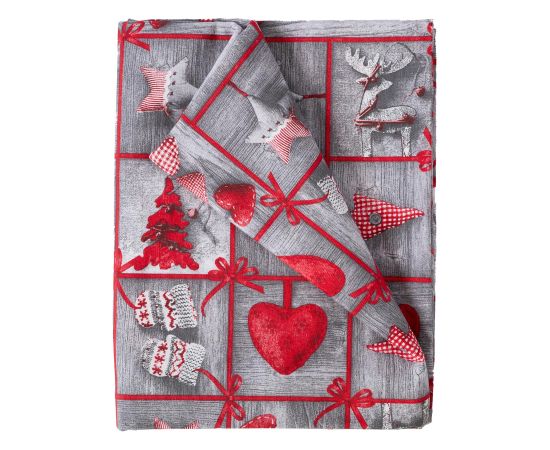 Table mat WINTER FLOWERS 136x220cm, hearts