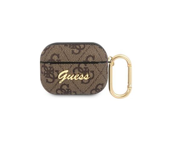 Guess -  Guess 4G Script PC/PU Case for AirPods Pro Brown