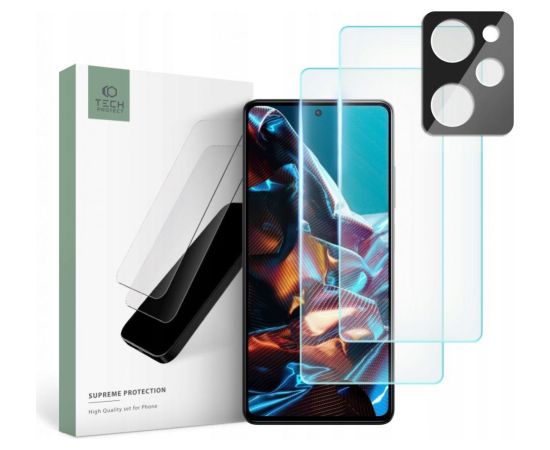 Tech-Protect   Tech-Protect Supreme Set for Xiaomi Poco X5 Pro 5G 2x Tempered Glass for Display / Tempered Glass for Camera