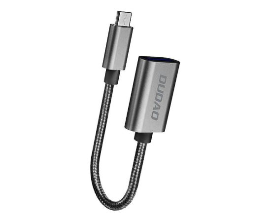 Dudao   Dudao adapter adapter OTG cable from USB 2.0 to micro USB gray (L15M)