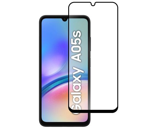 Bluestar Blue Star 5D aizsargstikls pilnam ekrānam Samsung A057 Galaxy A05S melns