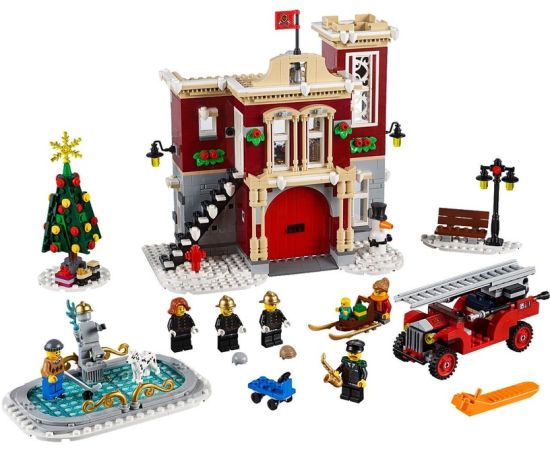 LEGO Creator Expert Ziemas ciemata ugunsdzēsēju depo 1026