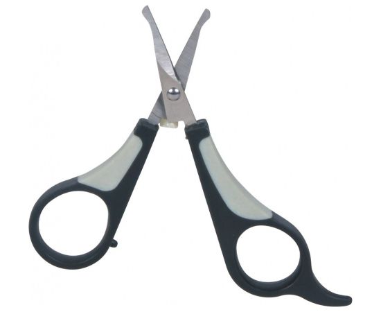 TRIXIE 2360 pet grooming scissors Black, Grey, Stainless steel Ambidextrous Universal