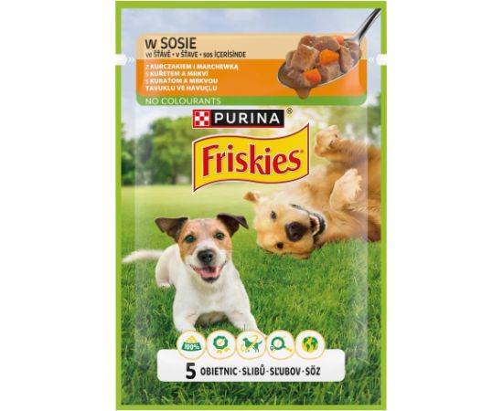 PURINA Friskies Chicken with carrot in sauce - wet dog food - 85g