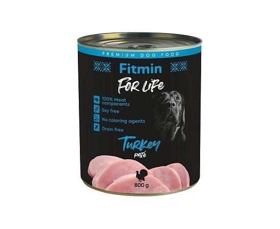 FITMIN for Life Turkey Pate - Wet dog food  - 800 g