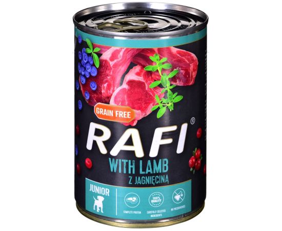 Dolina Noteci Rafi Junior with lamb, cranberry and blueberry - Wet dog food 400 g