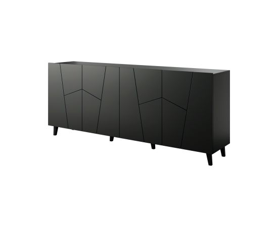 Cama Meble ETNA chest of drawers 200x42x82 black matt