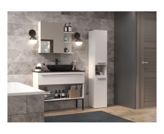 Top E Shop Bathroom cabinet NEL III 31x30x174 cm, matt white