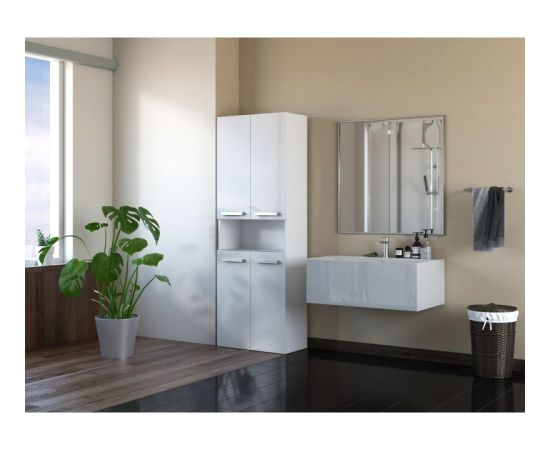 Top E Shop Topeshop NEL 2K DK BPOŁ bathroom storage cabinet White