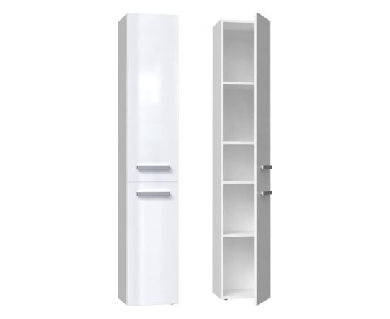 Top E Shop Bathroom cabinet NEL II 31x30x174 cm, white, glossy