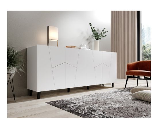 Cama Meble ETNA chest of drawers 200x42x82 white matt