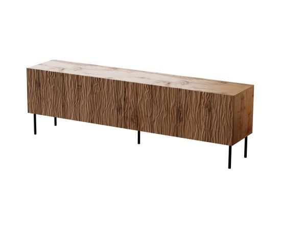 Cama Meble RTV JUNGLE cabinet 190x40.5x59.5 oak wotan + black legs