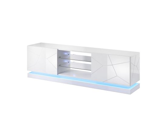 Cama Meble Cama TV cabinet QIU 200 MDF white gloss/white gloss