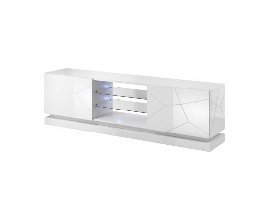 Cama Meble Cama TV cabinet QIU 200 MDF white gloss/white gloss