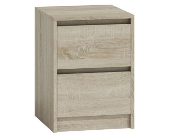 Top E Shop Topeshop K2 SONOMA nightstand/bedside table 2 drawer(s) Oak