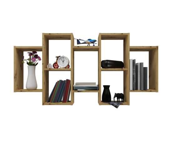 Top E Shop Hanging bookcase Bilbao 7.0 Wall mounted shelves Oak Artisan