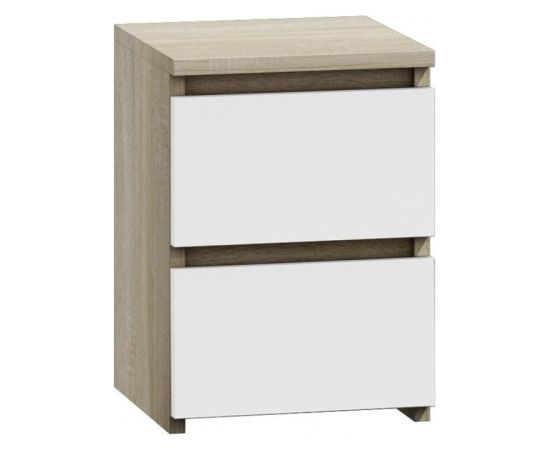 Top E Shop Topeshop M2 SONOMA MIX nightstand/bedside table 2 drawer(s) Oak, White