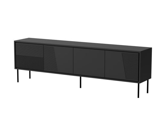 Cama Meble RTV cabinet ABI 4D 200x38x62 black matt