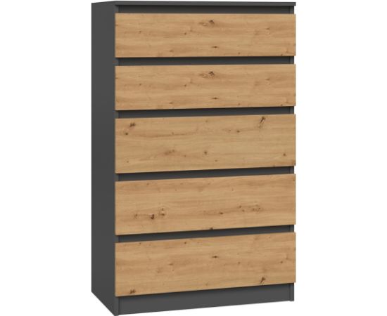 Top E Shop Topeshop M5 ANTRACYT/ARTISAN chest of drawers