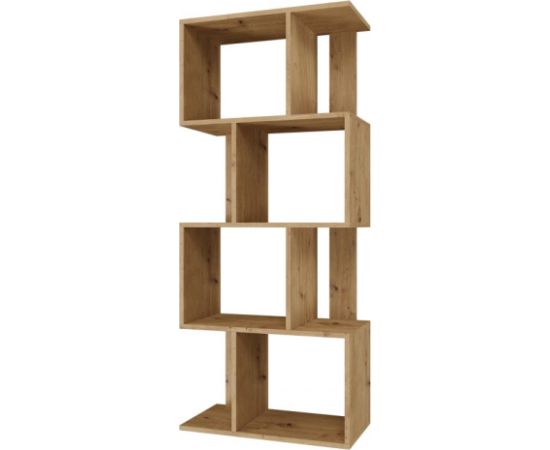 Top E Shop Bookcase FIESTA 4P 59.5x30x140 cm, artisan oak