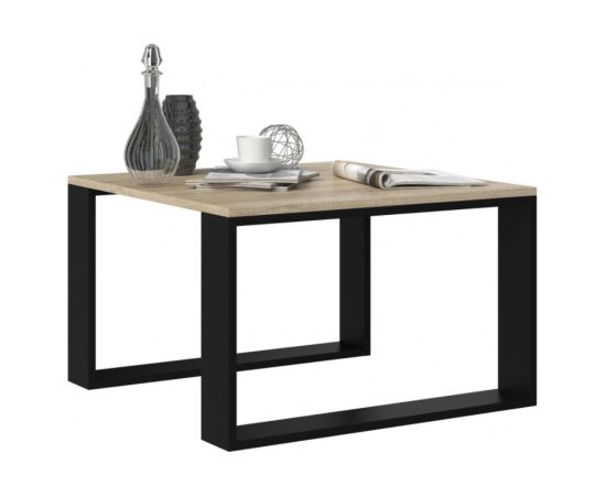 Top E Shop MODERN MINI table 67x67x40 cm Sonoma oak/Black