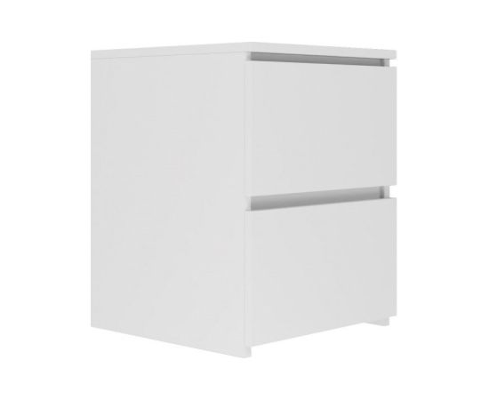 Top E Shop W2 bedside table 2 drawers White matt