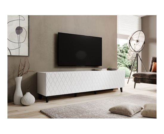 Cama Meble RTV cabinet ASTI 200x42x52 white matt