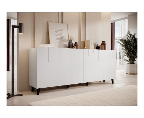 Cama Meble BARI chest of drawers 200x42x82 white matt