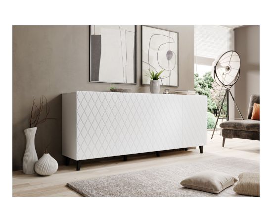 Cama Meble ASTI chest of drawers 200x42x82 white matt