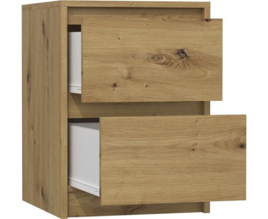 Top E Shop Topeshop K2 ARTISAN nightstand/bedside table 2 drawer(s) Oak