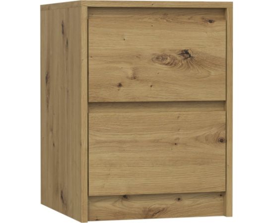 Top E Shop Topeshop K2 ARTISAN nightstand/bedside table 2 drawer(s) Oak