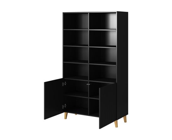 Cama Meble PAFOS bookcase 100x40x176.5 cm matte black