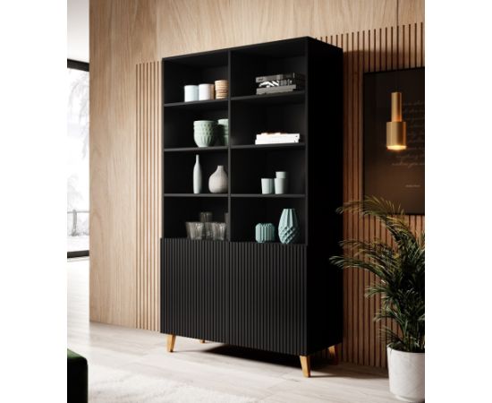 Cama Meble PAFOS bookcase 100x40x176.5 cm matte black