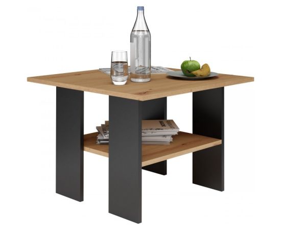 Top E Shop MODERNA Table 60x60x45 cm Artisan Oak/Black