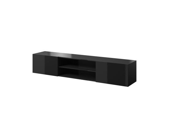 Cama Meble RTV cabinet SLIDE 200K 200x40x37 cm all in gloss black