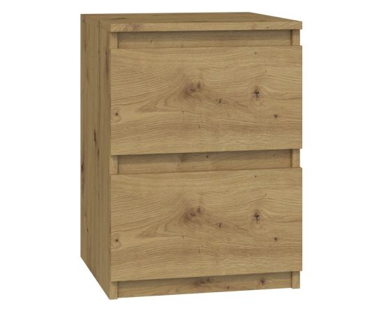 Top E Shop M2 Malwa bedside table 2 drawers Oak Artisan