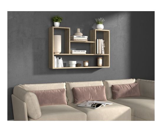 Top E Shop BILBAO 4P hanging bookcase 100x16x60 cm sonoma