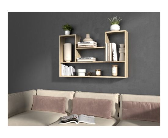 Top E Shop BILBAO 4P hanging bookcase 100x16x60 cm sonoma