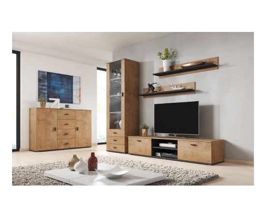 Cama Meble Cama TV stand SOHO 180 lefkas oak/black