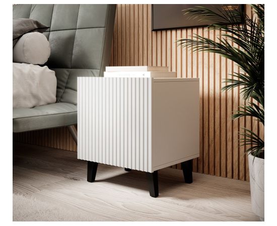 Cama Meble PAFOS bedside table 2 pcs. 45x40x51 cm white matt