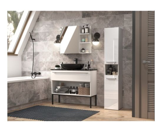 Top E Shop Bathroom cabinet NEL I 31x30x174 cm, white, glossy