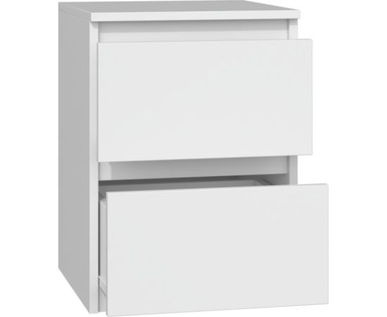 Top E Shop Topeshop M2 BIEL nightstand/bedside table 2 drawer(s) White